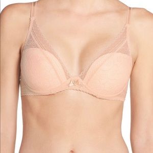 Chantelle Festivite Lace Plunge Bra 36DDD NWT